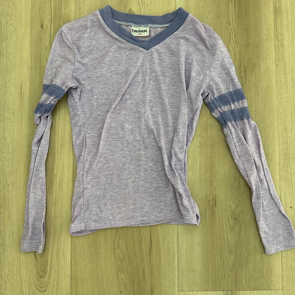 Firehouse purple raglan shirt